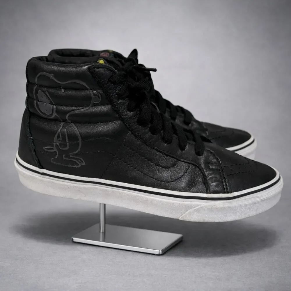 Vans x Peanuts Sk8-Hi Reissue Snoopy Black Sneakers 7.5